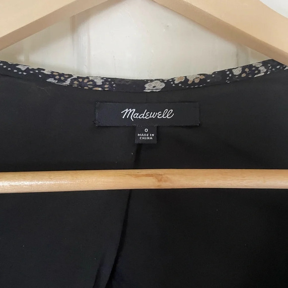 Madewell Woodland Artisan Dress 0 Boho Flowy Peasant Hippie Floral - Picture 3 of 7